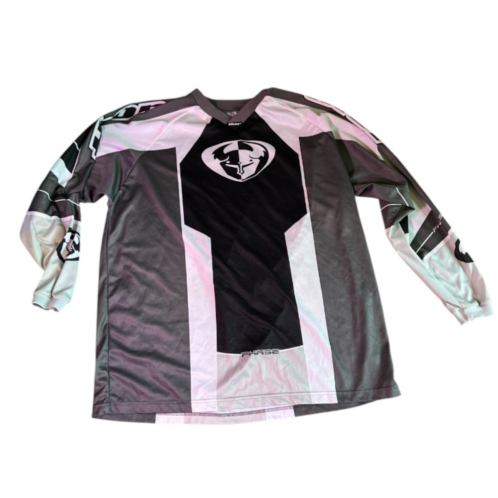 Thor Racing Phase Black and Gray Long Sleeve motocross Racing Jersey size XXXL